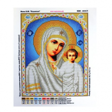 КБИ-4023/3 Канва с рисунком для бисера 'Икона Божья Матерь Казанская' А4, 29,7*21 см
