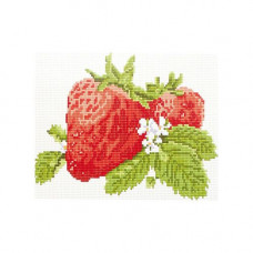 CZ004 Мозаика на деревянной основе 'Клубничка', 20*30 см