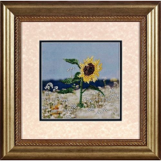 В1043 Канва с рисунком Alisena 'Подсолнух', 20*20 см