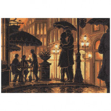 1685 Канва с рисунком 'Матренин Посад' 'Ночное кафе', 37*49 см