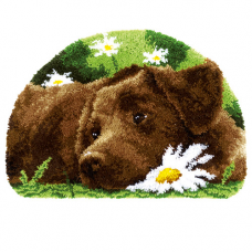 PN-0153852 Коврик Пес с ромашкой